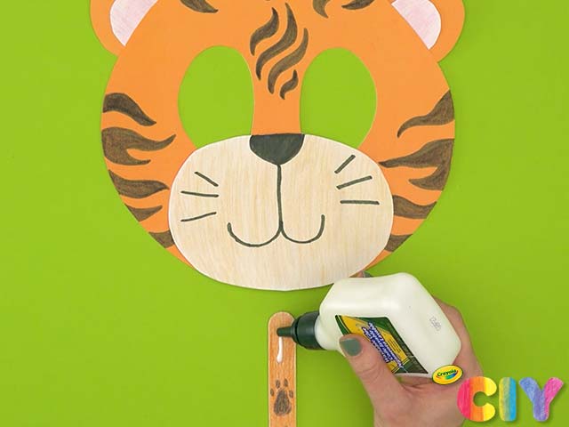 DIY Paper Tiger Mask Craft, Crafts, , Crayola CIY, DIY Crafts  for Kids and Adults